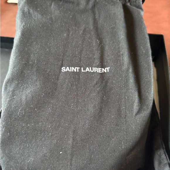 Yves Saint Laurent Blue Denim Wallet on Chain - Picture 9 of 10